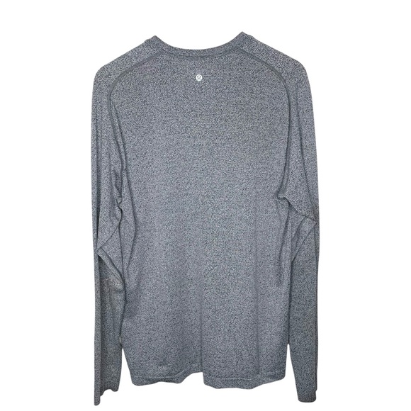 lululemon Men’s Metal Vent Tech Long Sleeve Black White XL - Picture 6 of 15